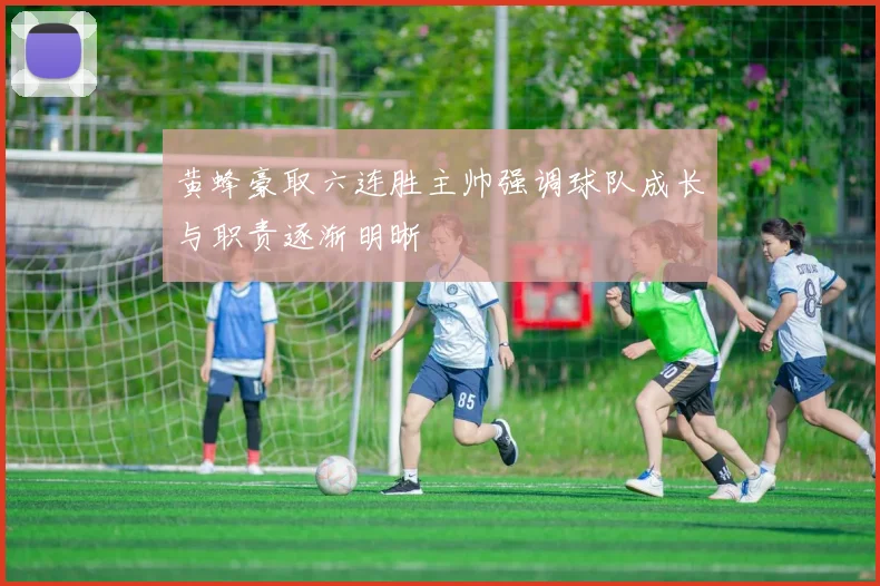 黄蜂豪取六连胜主帅强调球队成长与职责逐渐明晰